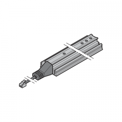 HLG-550, odbiornik, długość 550 mm