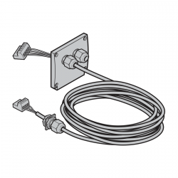 Przewód podłączeniowy silnika 4 × 1,0 mm², długość 2000 mm (nieodpowiedni do FU)