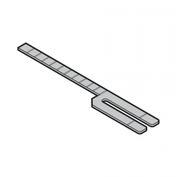 Podkładki F70: do ościeżnic blokowych i obejmujących, 270 × 40 × 2 mm, MW > 100 i ≤ 330, 8 sztuk