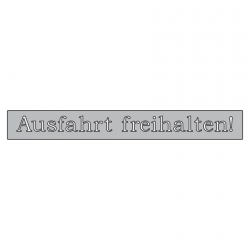 Element Design – „Nie zastawiać wyjazdu”, 8 cm