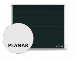 Brama RenoMatic 2500 x 1900 mm, Przetłoczenia L, Planar, kolor CH 905 Matt deluxe czarny + prowadzenie Z