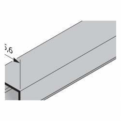 Aluminiowa listwa przyszybowa NP 6 (gr. wypełnienia 6 mm), sprzedaż na metry