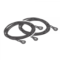 Linka do bram o wysokości 2125 mm, 2 sztuki