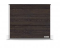Brama RenoMatic 5000 x 2250 mm, Przetłoczenia M, Decocolor, Night Oak + prowadzenie N