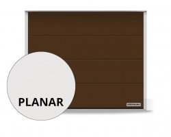 Brama RenoMatic 2315 x 2080 mm, Przetłoczenia L, Planar, kolor CH 8028 Matt deluxe brązowy + prowadzenie Z