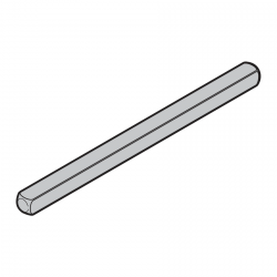 Trzpień czworokątny klamki, długość 160 mm, do kompletu klamek, ThermoCarbon