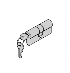 Wkładka patentowa do drzwi Quadro (El30, El60) 35,5 + 50,5 mm z 3 kluczami