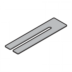 Zestaw płytek z nacięciem, 20 sztuk, 210 x 55 x 2 mm