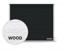 Brama RenoMatic 4000 x 2125 mm, Przetłoczenia M, Woodgrain, kolor CH 703 antracytowy z efektem metalicznym + prowadzenie Z