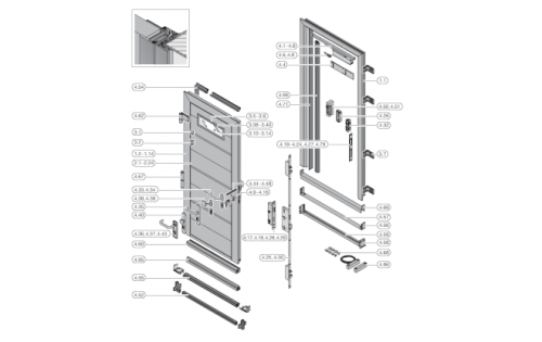 Drzwi boczne NT 60 serii 40