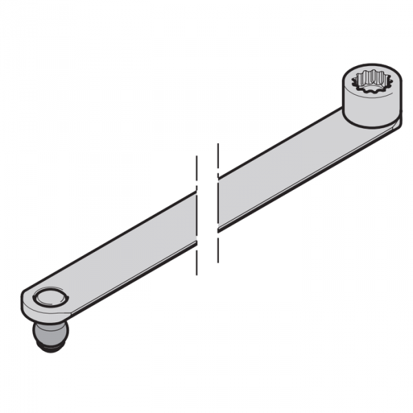 Ramię zabieraka srebrne Doortronic