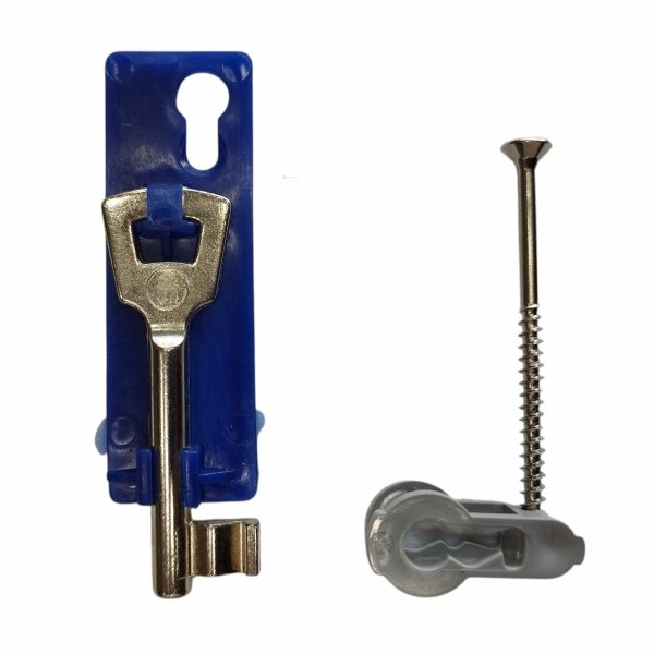 Wkładka pod zamek na klucz zwykły (tworzywo sztuczne), z 1 kluczem, klucz numer 2