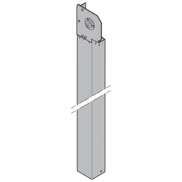 Element boczny – Strona podpory, lakierowana w kolorze RAL 7024