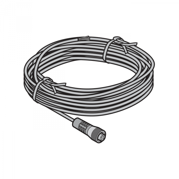 Kabel kraty świetlnej szary, 15 m