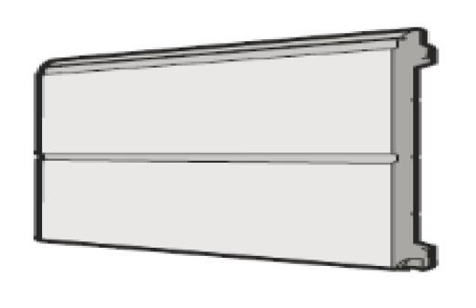 Panel dolny bramy IsoMatic 42/20mm, przetłoczenie M
