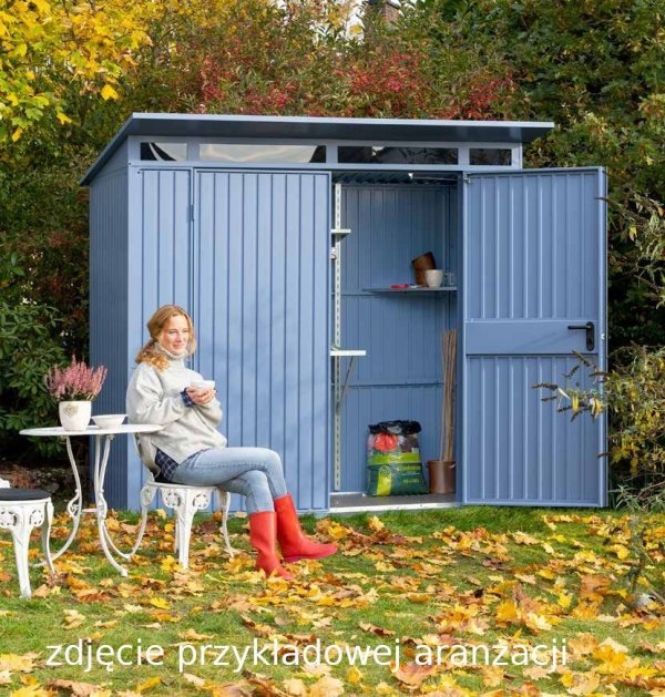 Domek ogrodowy z dachem jednospadowym „Berry” model „Classic” typ 2