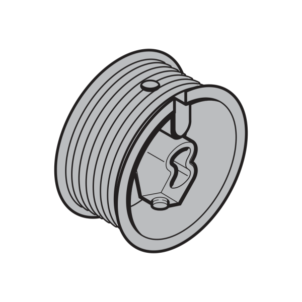 Bęben linowy bez linki, wysokość bramy > 2250 mm, > 170 kg, lewy