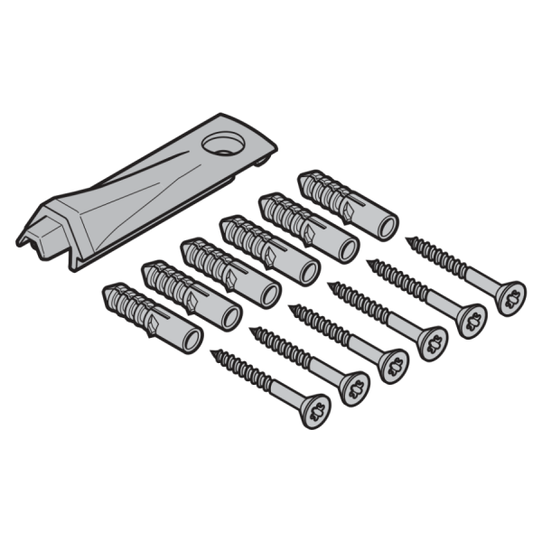Zestaw: elementy wyposażenia, dla bram o szerokości pośredniej ≤ 3000 mm