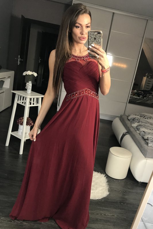EVA&LOLA SUKIENKA OBERŻYNA 44003-4