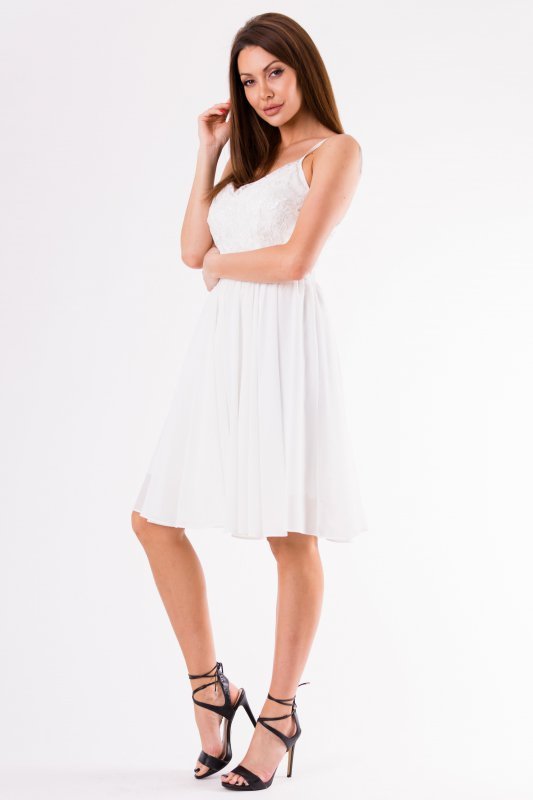 EVA&LOLA SUKIENKA BIAŁY 58007-4