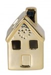 DOMEK CERAMICZNY ZŁOTY DUŻY LED 6x5,5x10 cm