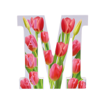 Litera 3d z napisem Mama tulipany 19,5 cm