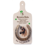 Deska dekoracyjna Na Szczęście z prawdziwą podkową - 5 Rocznica Ślubu