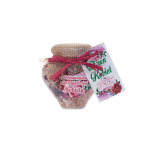 Sól himalajska  z płatkami róż Dla Wyjątkowej Kobiety w pojemniku w kształcie serca. 250g