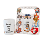 Kubek ceramiczny w ozdobnym opakowaniu z napisem Złota księgowa - księgowa