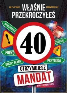 Kartka z kopertą Z Okazji Twoich 40 Urodzin