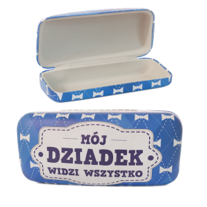 Etui na okulary dla Babci z napisem MÓJ DZIADEK WIDZI WSZYSTKO