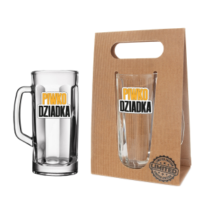 Kufel do piwa w ozdobnym opakowaniu eco.Piwo Dziadka - 500ml