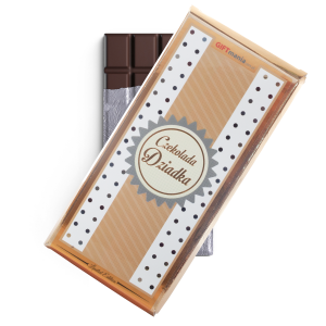 Czekolada mleczna z nadzieniem w złotym opakowaniu Czekolada Dziadka. 100g