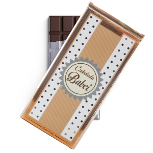 Czekolada mleczna z nadzieniem w złotym opakowaniu Czekolada Babci. 100g