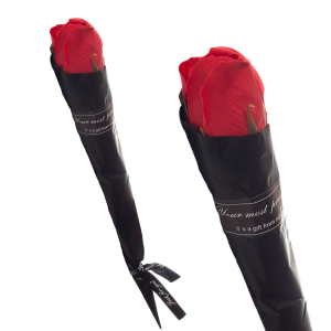 Sztuczna róża pojedyńcza - h 26cm