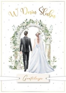 Kartka z kopertą Gratulacje W Dniu Ślubu