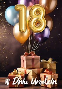 Karnet 3D W dniu 18 Urodzin