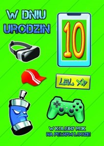 Kartka z okazji 10 urodzin