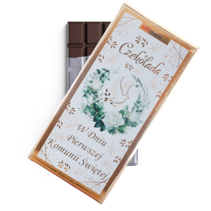 Czekolada mleczna w złotym opakowaniu