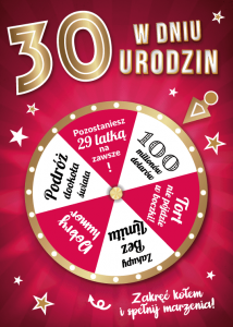 Karnet W Dniu 30 Urodzin