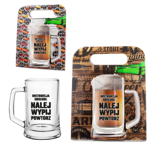 Kufel do piwa w ozdobnym opakowaniu Instrukcja Obsługi.... - 500ml