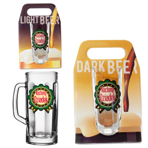 Kufel do piwa w ozdobnym opakowaniu  Kochany Dziadek . 500 ml