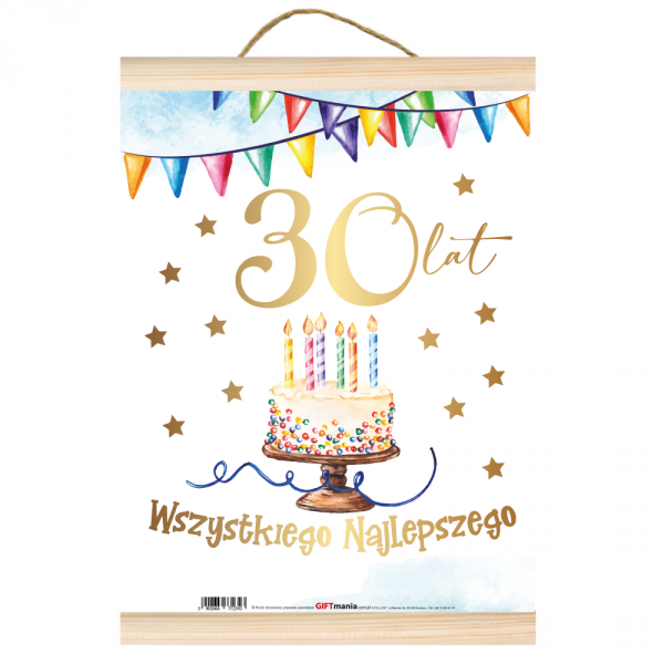 Pozłacany Dyplom 30 LAT