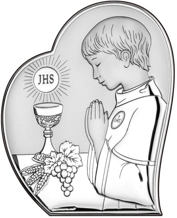 OBRAZEK PAMIĄTKA I KOMUNII ŚW. 6x7 CM