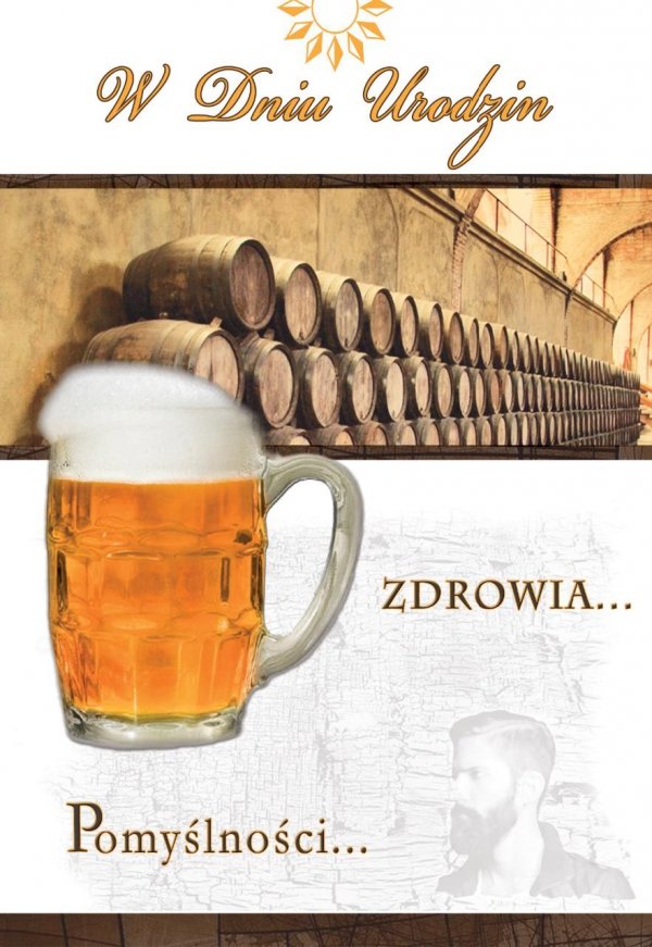 Karnet okolicznościowy z kopertką 'W Dniu Urodzin'