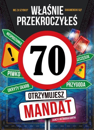 Kartka z kopertą Z Okazji Twoich 70 Urodzin