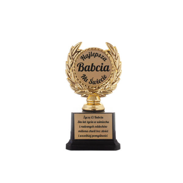 Statuetka &quot;Najlepsza Babcia na Świecie&quot;. 8*14 cm