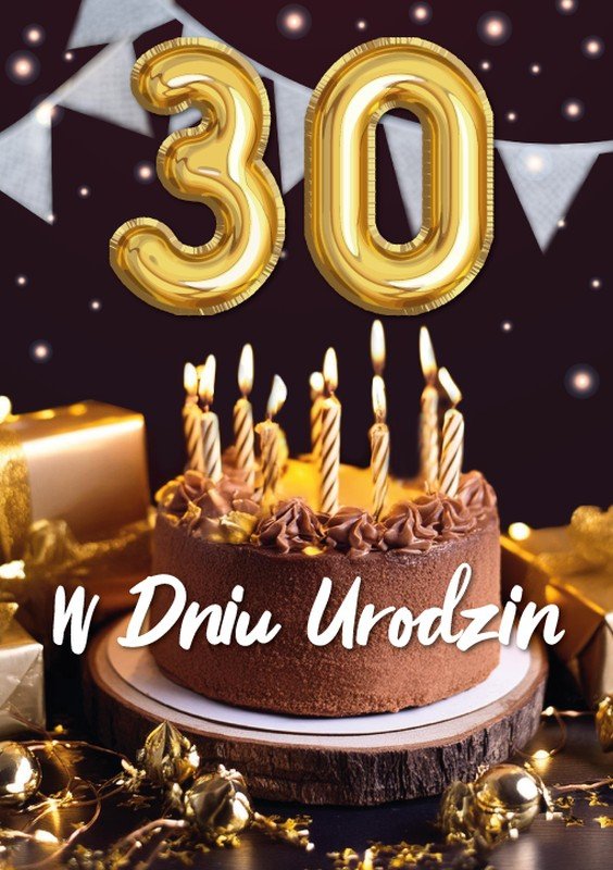 Karnet 3D W dniu 30 Urodzin