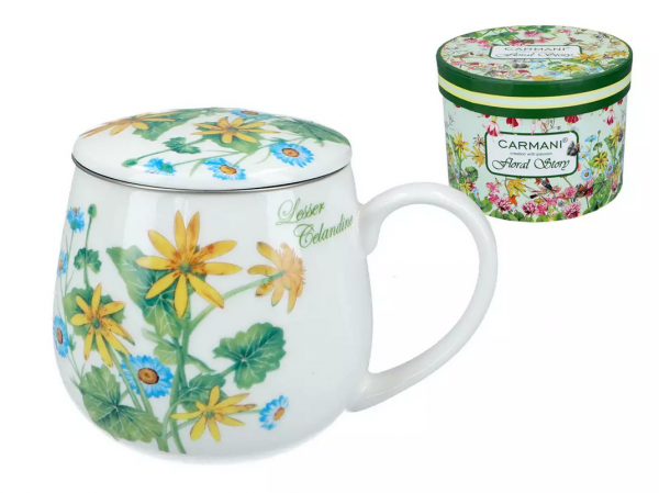 Kubek z sitkiem i przykrywką (CARMANI), 420ml