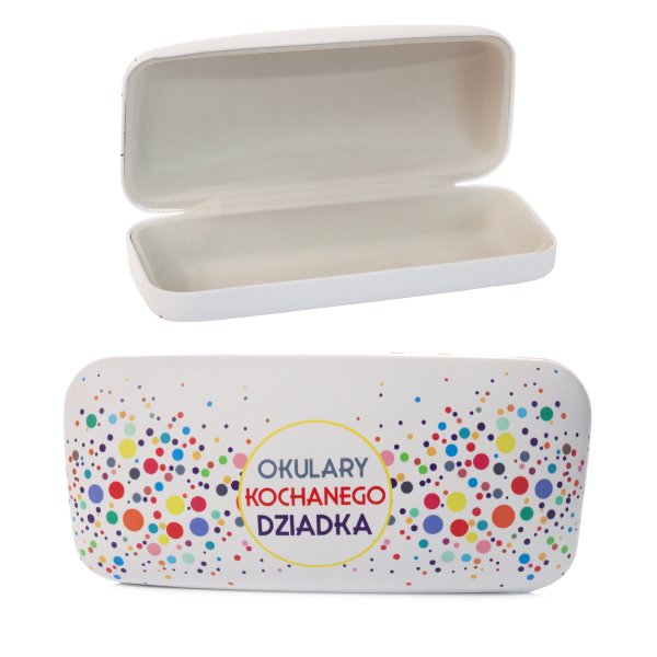 Etui na okulary dla Babci z napisem OKULARY KOCHANEGO DZIADKA